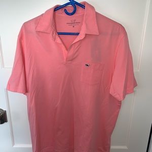 Vineyard Vines Island Polo, NWT salmon pink color